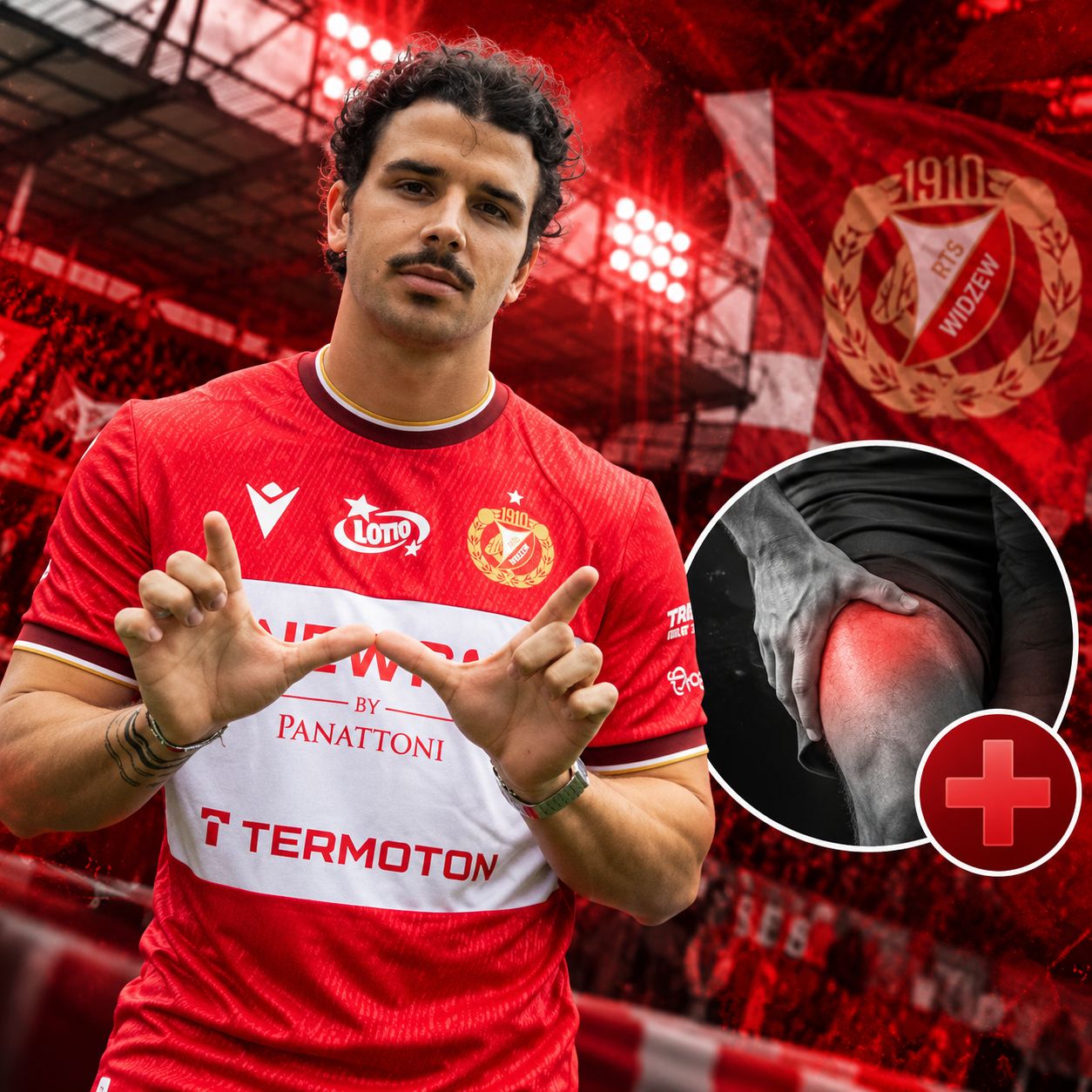 Kolejna kontuzja w Widzewie. Dani Silva może pauzować przez miesiąc